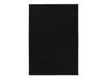 Hochflorteppich Pouffy Schwarz ca. 80x150cm