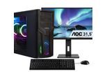 CAPTIVA Business-PC-Komplettsystem "Power Starter R80-035 TFT Bundle", Energieeffizienz: F, schwarz, Microsoft Windows 11 Home (64 Bit), 32 GB RAM 1.000 GB SSD, Computer_Komplettsysteme, Business-PC-Komplettsystem