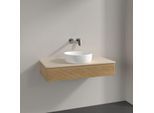 Villeroy und Boch Antao Waschtisch-Unterschrank K09113HN 100x19x50cm, Waschbeckenplattenfarbe botticino, honey oak
