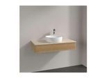Villeroy und Boch Antao Waschtisch-Unterschrank L09053HN Villeroy und Boch Antao Waschtisch-Unterschrank L09053HN eckig mit Hahnlochbohrung wandhängend Befestigungsset wird mitgeliefert Raumsparsiphon Waschbecken mittig mit Auszugsbeleuchtung 1 x LED/14,