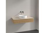 Villeroy und Boch Antao Waschtisch-Unterschrank K09013HN 100x19x50cm, Waschbeckenplattenfarbe botticino, honey oak