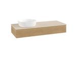 Villeroy und Boch Antao Waschtisch-Unterschrank K11113HN 120x19x50cm, Waschbeckenplattenfarbe botticino, honey oak