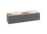 Villeroy und Boch Antao Waschtisch-Unterschrank K28111GK 160x36x50cm, Waschbeckenplattenfarbe honey oak, anthracite matt lacquer