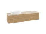 Villeroy und Boch Antao Waschtisch-Unterschrank K26013HN 160x36x50cm, Waschbeckenplattenfarbe botticino, honey oak