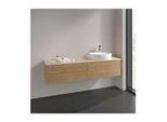 Villeroy und Boch Antao Waschtisch-Unterschrank K27053HN 160x36x50cm, Hahnloch, Waschbeckenplattenfarbe botticino, honey oak