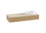 Villeroy und Boch Antao Waschtisch-Unterschrank L12113HN 120x19x50cm, Waschbeckenplattenfarbe botticino, honey oak