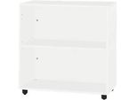 Schäfer Shop Select Regal LOGIN, 2 Ordnerhöhen, B 800 x T 420 x H 788 mm, weiss