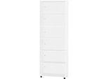 Schäfer Shop Select Regal LOGIN, 6 Ordnerhöhen, B 800 x T 420 x H 2240 mm, weiss