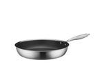 Mäser Bratpfanne 32 cm, Edelstahl Hestia Keramik Silber / Schwarz