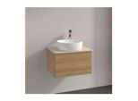 Villeroy und Boch Antao Waschtisch-Unterschrank K29013HN 60x36x50cm, Waschbeckenplattenfarbe botticino, honey oak