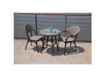 Gardenson , Sandfarben, Beige , Metall, Textil , 74 cm , gastro- und objekttauglich, wetterbeständig, platzsparend verstaubar , Gartenmöbel, Gartenmöbel-Sets, Gartengarnituren