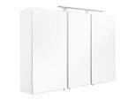 Mid.you , Weiß , Glas , 4 Fächer , 110x68x16 cm , Soft-Close-System, hängend ,