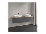 Villeroy und Boch Antao Waschtisch-Unterschrank K39051GK 160x36x50cm, Hahnlochbohrung, Waschbeckenplattenfarbe honey oak, anthracite matt lacquer