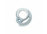 Kettenanhänger ADELIA´S "Anhänger 925 Silber mit Zirkonia – Silberanhänger", silber, Schmuckanhänger, Damen, mit Zirkonia, Silber 925 (Sterlingsilber), Kettenanhänger, Silberanhänger