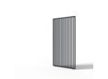 Gardenson , Graphitfarben , Metall , 113.3x233.5x6.5 cm ,