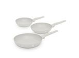 Möbelix , Creme , Metall , antihaftbeschichtet , Kochen & Essen, Pfannen, Pfannensets