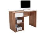 Möbelix , Dunkelbraun , Holzwerkstoff , 1 Schublade(n) Schubladen , rechteckig , 110x75x50 cm , Büromöbel, Schreibtische, Schreibtische
