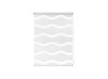 Schwöller , Weiß , Textil , Wellen , 50x150 cm , Klemmfix-System ,