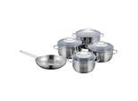 Kelomat , Alufarben , Glas , 16 cm,20 cm , 1.8 l,3.1 l,5.4 l,2.8 l , 31.5x56.5x53.5 cm , nachhaltig , Kochen & Essen, Töpfe, Kochtopfsets