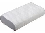 Nackenstützkissen BESPORTS "Fit HS Gel", weiß, B:33cm H:11,5cm L:63cm, Bezug: 100% Polyester. Füllung: 100% Polyurethan, Kopfkissen, Nackenstützkissen, Höhe selbst regulierbar