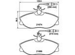 HELLA Bremsbelagsatz, Scheibenbremse 8db355018221 für Peugeot