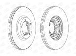 CHAMPION Bremsscheibe 561624ch 254mm 24mm für Ford