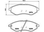HELLA Bremsbelagsatz, Scheibenbremse 8db355017351 für CHEVROLET (SGM)