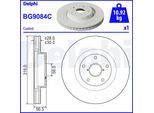 DELPHI Bremsscheibe bg9084c 316mm 30mm für Subaru