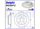 DELPHI Bremsscheibe bg4041c 308mm 16mm für INFINITI NISSAN