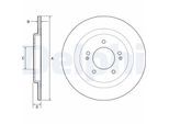 DELPHI Bremsscheibe bg4563c 284mm 10mm für HYUNDAI