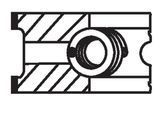 MAHLE Kolbenringsatz 02207n2