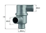 MAHLE Thermostat, Kühlmittel th3780 für LADA