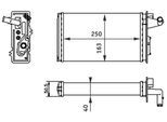MAHLE Wärmetauscher, Innenraumheizung ah141000s für LANCIA Fiat