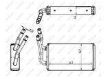 NRF Wärmetauscher, Innenraumheizung 54228 für Ford