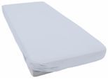 Spannbettlaken PRIMERA "Elasthan-Feinjersey Boxspring", grau (hellgrau), 1 Stk., Jersey-Elasthan, 180x200 180x210 180x220 190x200 190x210 190x220 200x200 200x210 200x220 37cm, Jersey-Elasthan, Obermaterial: 95% Baumwolle, 5% Elasthan, Bettlaken, Spannbettlaken, für hohe Matratzen, PREMIUM, aus 95% gekämmter Baumwolle, 5% Elasthan
