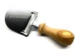Käsehobel OLIVENHOLZ-ERLEBEN "aus Edelstahl mit Olivenholzgriff", beige (natur, edelstahlfarben), B:6cm L:19cm T:3cm, Edelstahl, Küchenreiben, Käsehobel, gedrechselter Griff, ideal für Schnitt- und Hartkäse, Schokolade