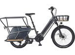 E-Bike PROPHETE "Urbanicer 4.0" Gr. 36, grau (grau, schwarz), Elektrofahrräder, 36cm, 24 Zoll (60,96cm), E-Bike, Pedelec, Elektrofahrrad für Damen und Herren