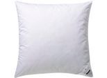 Gänsefederkopfkissen BILLERBECK "Ginnie 30, Kissen ist Allergiker freundlich (Hausstauballergiker)", weiß, B:80cm L:80cm, Bezug: 100% Baumwolle. Füllung: 70% Gänsefeder, 30% Gänsedaunen, Kopfkissen, Das Gänsedaunenkissen für höchsten Schlafkomfort