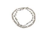 Edelstahlkette URBAN CLASSICS "Urban Classics Unisex Layering Basic Necklace", silber, Halsketten, Damen, onesize, Eisen, Edelstahlkette