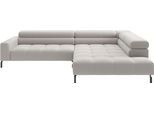 Ecksofa HOME AFFAIRE "Claya, 311 cm breit, L-Form, inkl. Kopfteilverstellung", weiß, B:311cm H:71cm T:219cm, 95% Polyester, 5% Nylon, Sofas, Ecksofa, wahlweise elektrischer Sitzvorzug