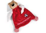 Schmusetuch NICI "FC BAYERN MÜNCHEN Bär Berni, 25 cm", Baby, rot, Plüsch, Polyester, Schnuffeltücher Schmusetuch