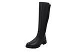 Stiefel REMONTE, Damen, Gr. 37, Normalschaft, schwarz, Elastischer Einsatz, Leder, Lederimitat, unifarben, Schuhe Stiefel, Langschaftstiefel, Stretchstiefel, mit herausnehmbarer Einlage