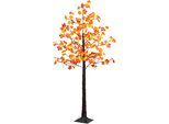 BONETTI LED Baum "Weihnachtsdeko", beige (ahornfarben), 96, H: 180cm, 1 Stk., Leuchten, Beleuchteter Deko-Herbstbaum mit Ahornblättern, Deko-Lampe LED Baum