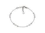 Armband EMPORIO ARMANI "Schmuck Geschenk Silber 925 Armschmuck", silber (silberfarben, kristallweiß, kristallweiß), Armbänder, Damen, 19cm, Silber 925 (Sterlingsilber), Armband, mit Zirkonia (synth.)
