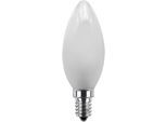 SEGULA LED-Leuchtmittel "Vintage Line", Energieeffizienz: G (A-G), weiß, L:100cm Ø:35cm, Leuchtmittel, dimmbar, Kerze matt, E14