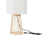NOVA LUCE Tischleuchte "LOIS", natur, 1, Ø 30cm H: 50cm, 1 Stk., Leuchten, Tischleuchte