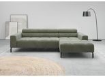 Ecksofa HOME AFFAIRE "Claya, 258 cm breit, L-Form, Kopfteilverstellung", turtle, B:258cm H:71cm T:179cm, 88% Polyester, 12% Polyacryl, Sofas, Ecksofa, Moderne Steppung, weicher Polsteraufbau & saugroboterfreundliche Höhe