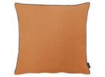 Dekokissen APELT "Stone", terra, unifarben, B:59cm L:59cm, Leinen, Polyester, Dekokissen_Sitzkissen_Kissenhüllen, Dekokissen, mit Kettelrand