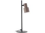 BRILLIANT Tischleuchte "Cadiz", schwarz (schwarz matt, bronzefarben gebürstet), 1, Ø 15cm H: 41cm, 1 Stk., Leuchten, 42 x 15 x 23 cm, GU10 Fassung, schwenkbar, Aluminium, Tischleuchte