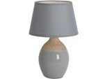 NÄVE Tischleuchte "Tali", weiß, 1, Ø 20cm H: 31cm, 1 Stk., Leuchten, aus Keramik mit Textilschirm, Ø 20 cm, Kippschalter an der Zuleitung, Tischleuchte